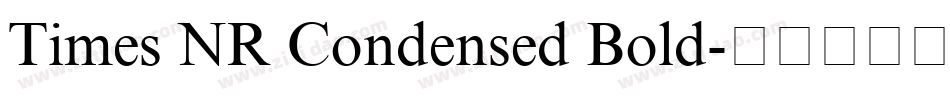 Times NR Condensed Bold字体转换